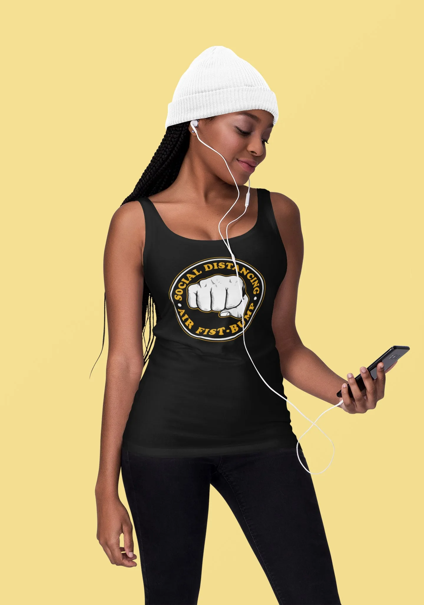 Air Fist Bump Women's Racer-back Tank-top