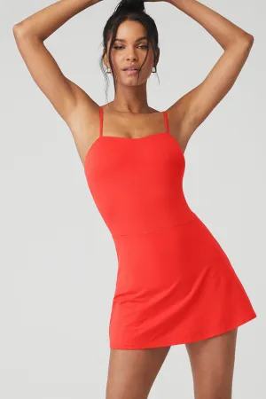 Alosoft Courtside Tennis Dress - Red Hot Summer