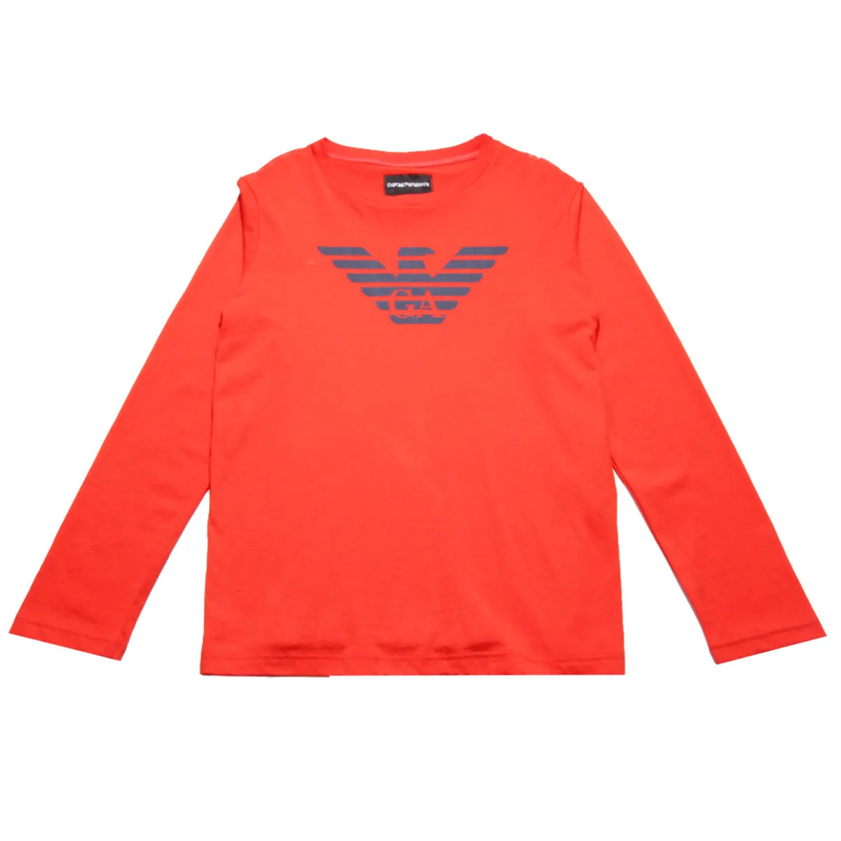 Armani Junior Red Long Sleeved T-shirt