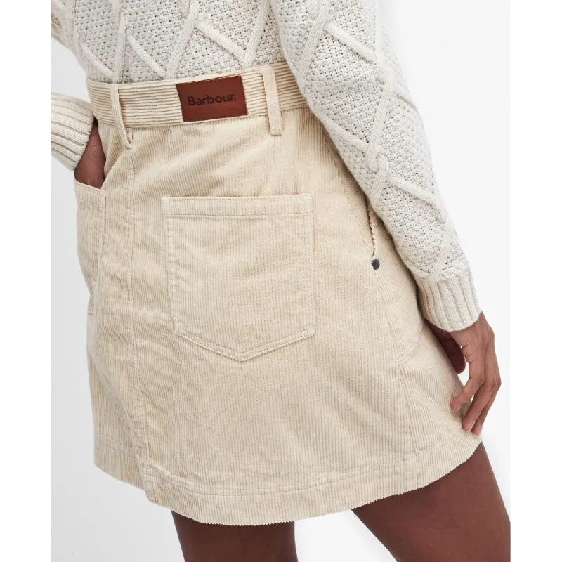 Barbour Anya Ladies Mini Skirt - White Pepper