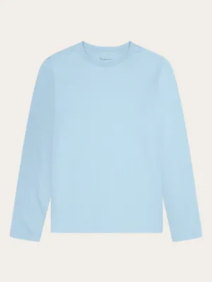 Basic pima cotton long sleeve t-shirt - GOTS/Vegan - Glacier Lake