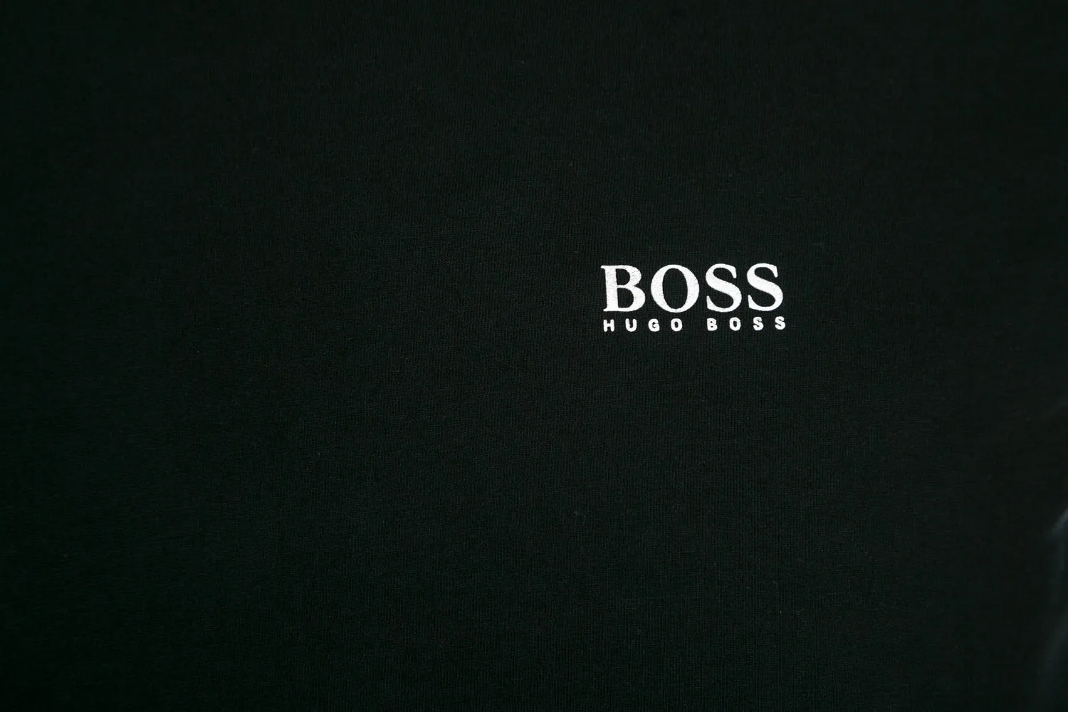 BOSS Togn Long Sleeve T Shirt in Black & Silver