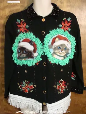 Cat Lover Ugly Christmas Sweater