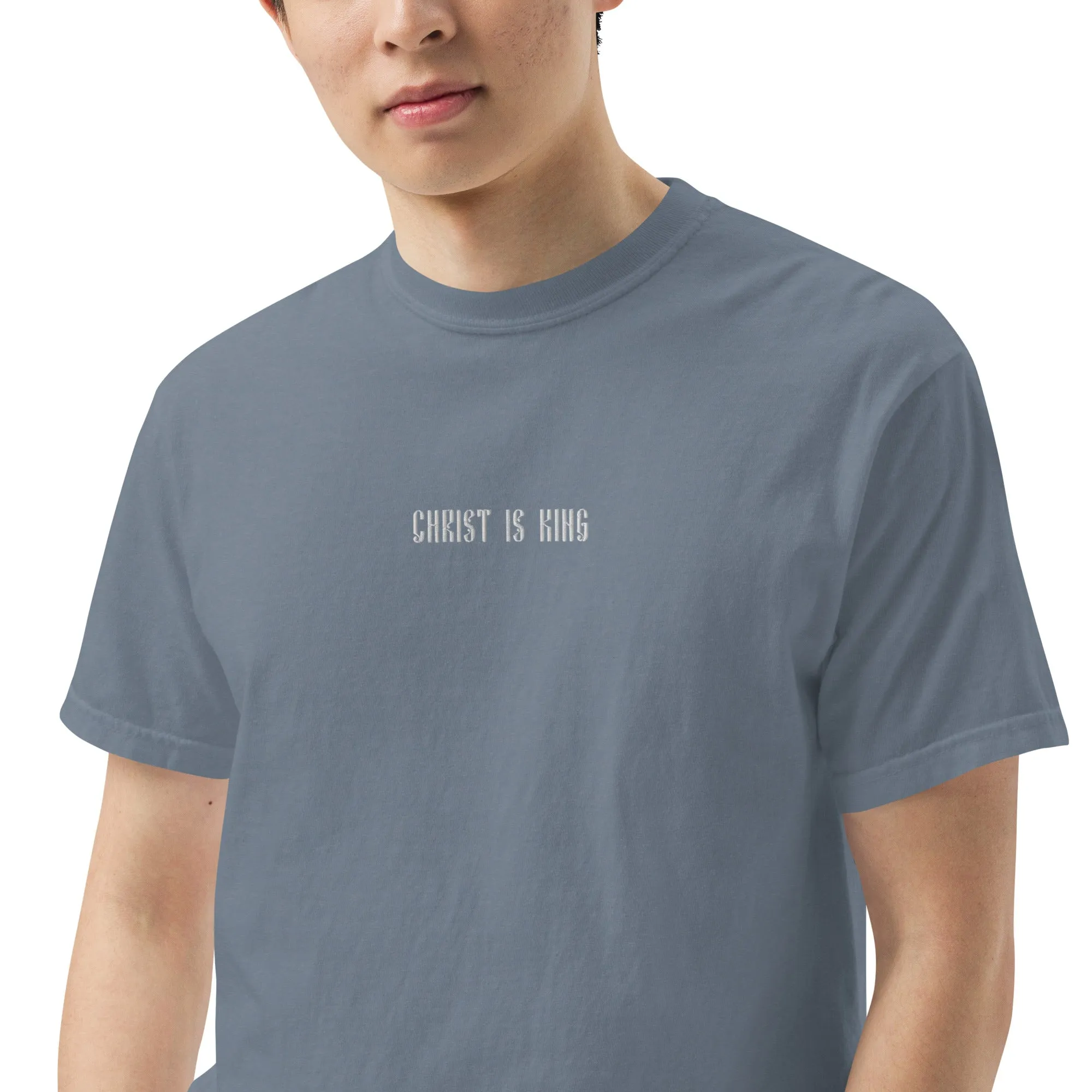 Christ is King Premium Embroidered T-Shirt