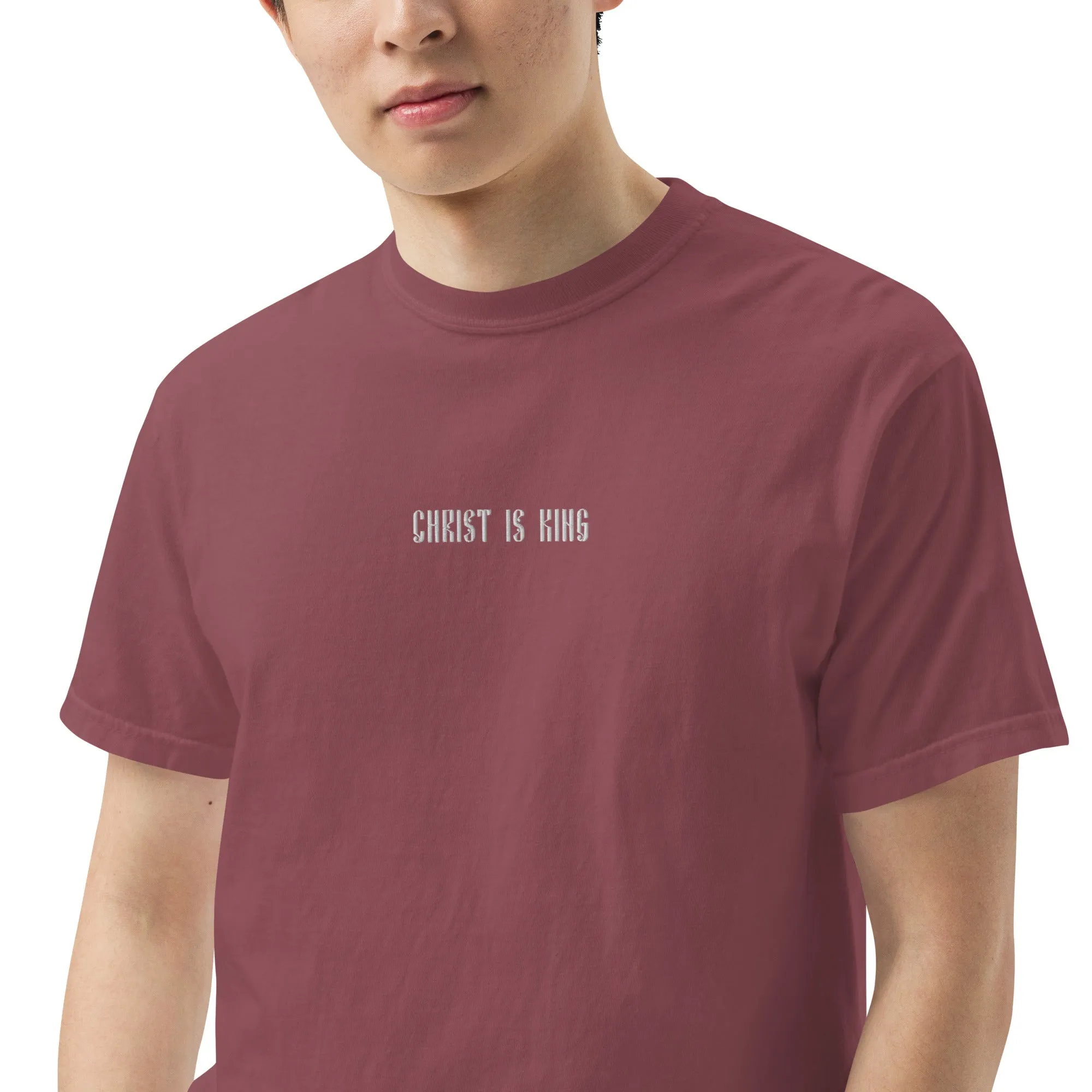 Christ is King Premium Embroidered T-Shirt