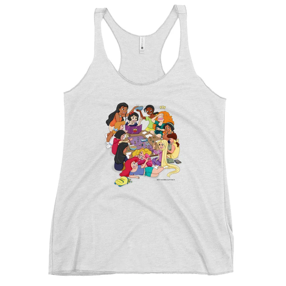 Disney Princesses and DND Women's Racer-back Tank-top