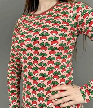 DUNS Long Sleeved T-shirt Adult - Radish Peaches N Cream