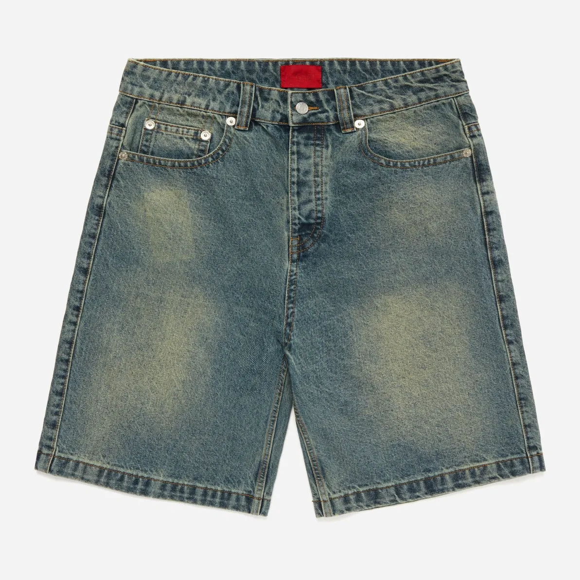 Fugazi Novelty Mud Washed Denim Shorts