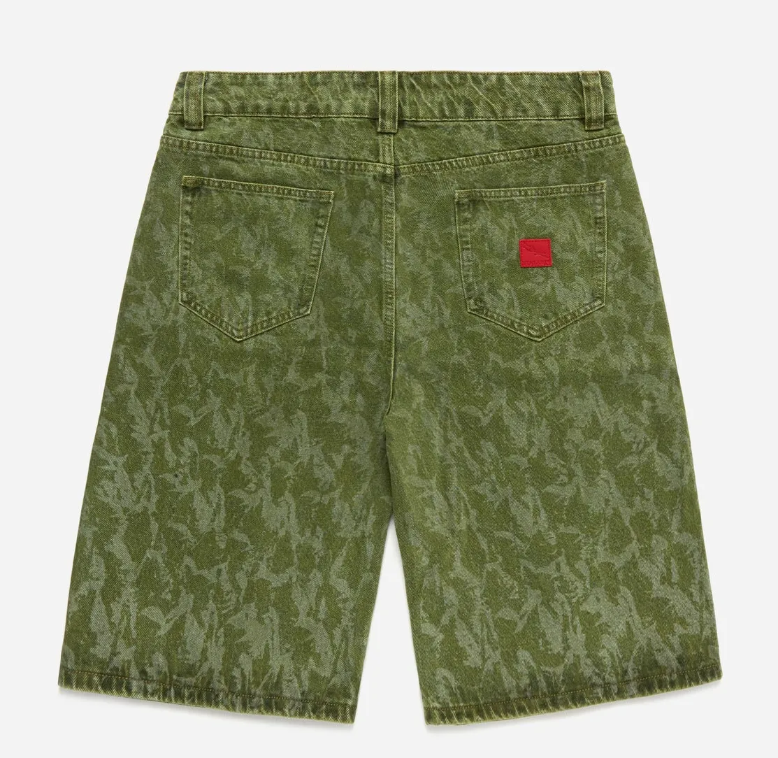 Fugazi Soldier Camo Denim Shorts