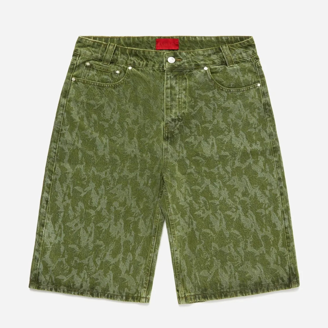 Fugazi Soldier Camo Denim Shorts