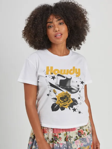 Girl Dangerous Howdy Hat Tee