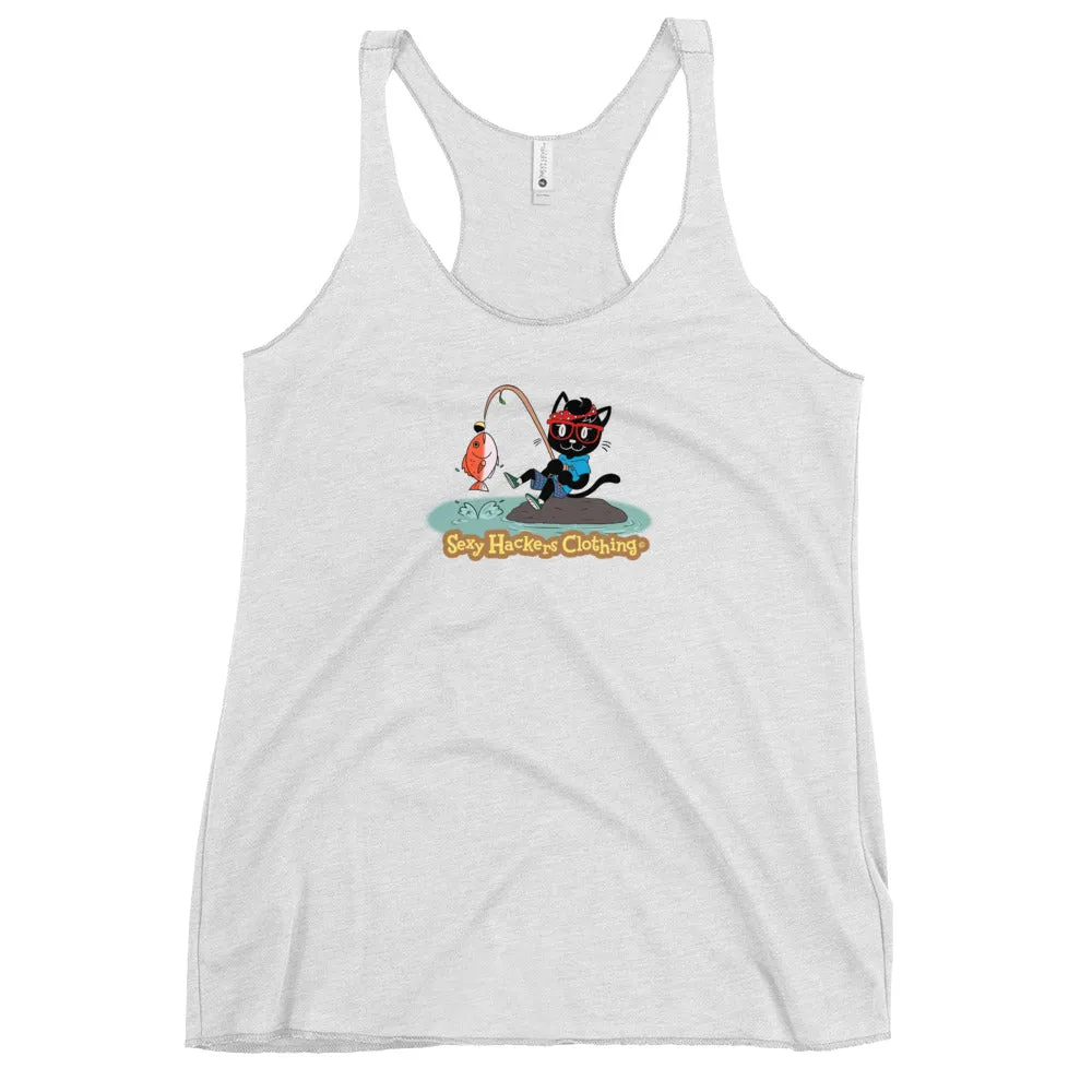 Gone Fishing Women's Racer-back Tank-top