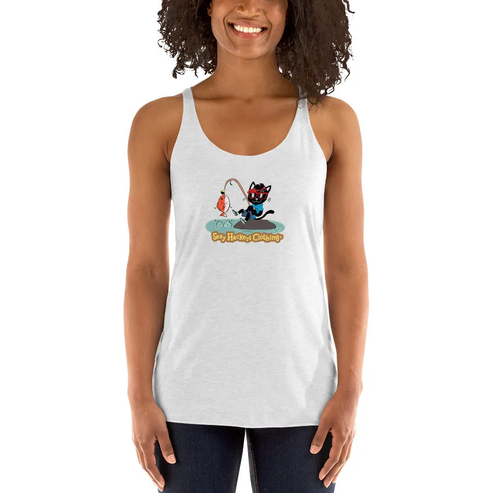 Gone Fishing Women's Racer-back Tank-top