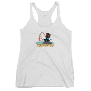 Gone Fishing Women's Racer-back Tank-top