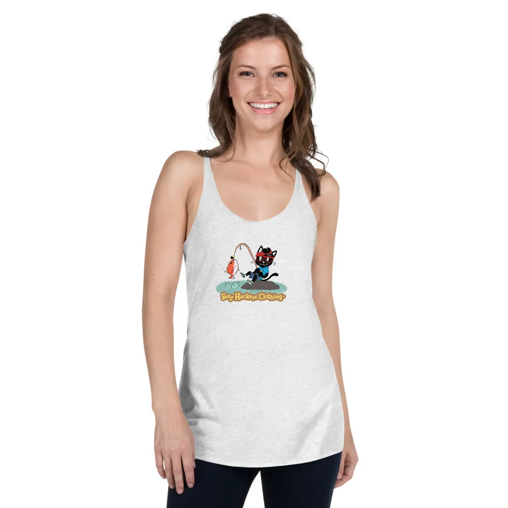 Gone Fishing Women's Racer-back Tank-top