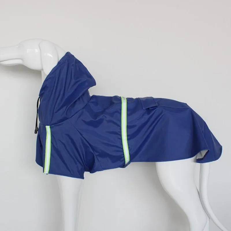 High Visibility Reflective Dog Raincoat