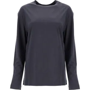 Lemaire long-sleeved silk t-shirt for