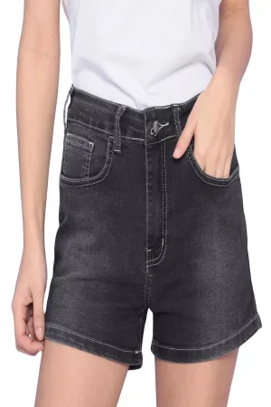 SHORTS JEANS C4 BLACK DENIM