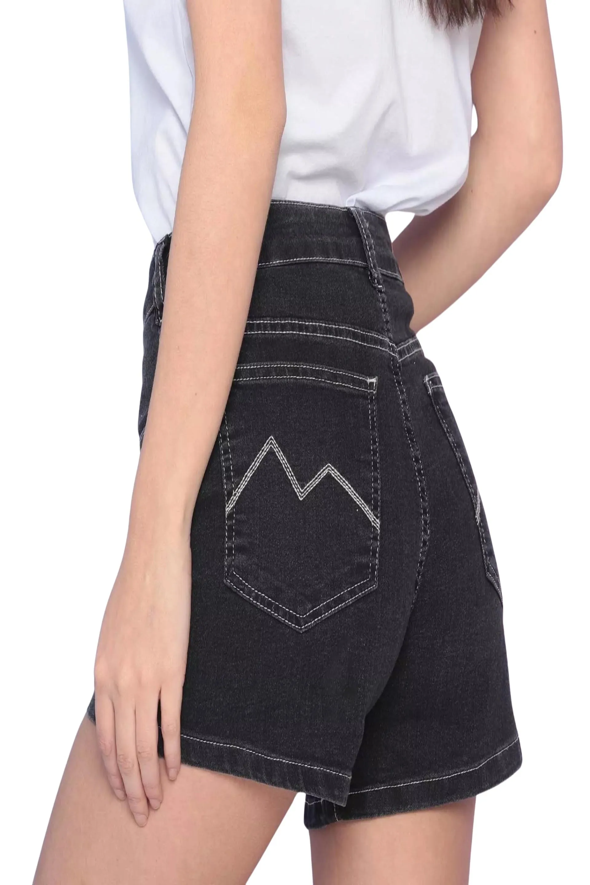 SHORTS JEANS C4 BLACK DENIM