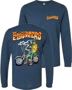 Skeleton Biker Long Sleeve (Blue)