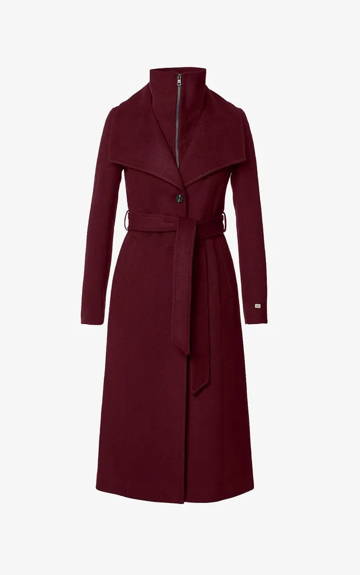 SOIA&KYO ILANA - Slim-Fit Classic Wool Coat With Bib Collar