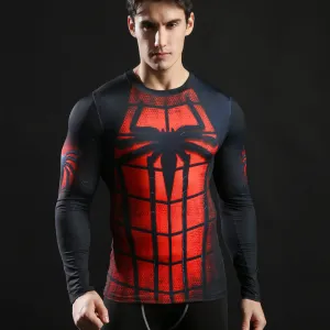 SPIDERMAN Compression Shirt for Men (Long Sleeve)