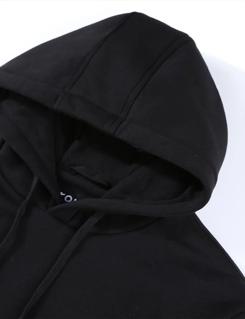 Unisex Heated Pullover Hoodie With Heating On Pocket